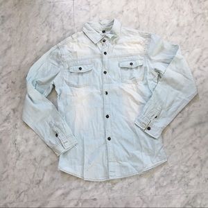 Button down denimwashed